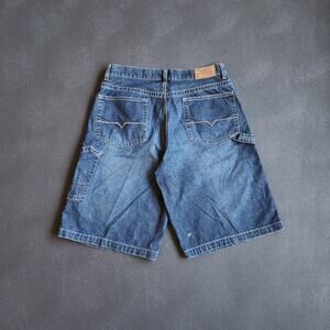 Y2K Baggy Guess Carpenter Dungaree Jean Shorts 36